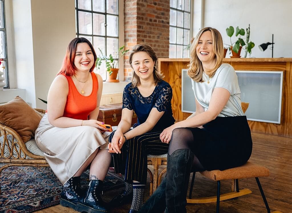 Das Team der Ausbildung: Anika, Leonie, Heike
