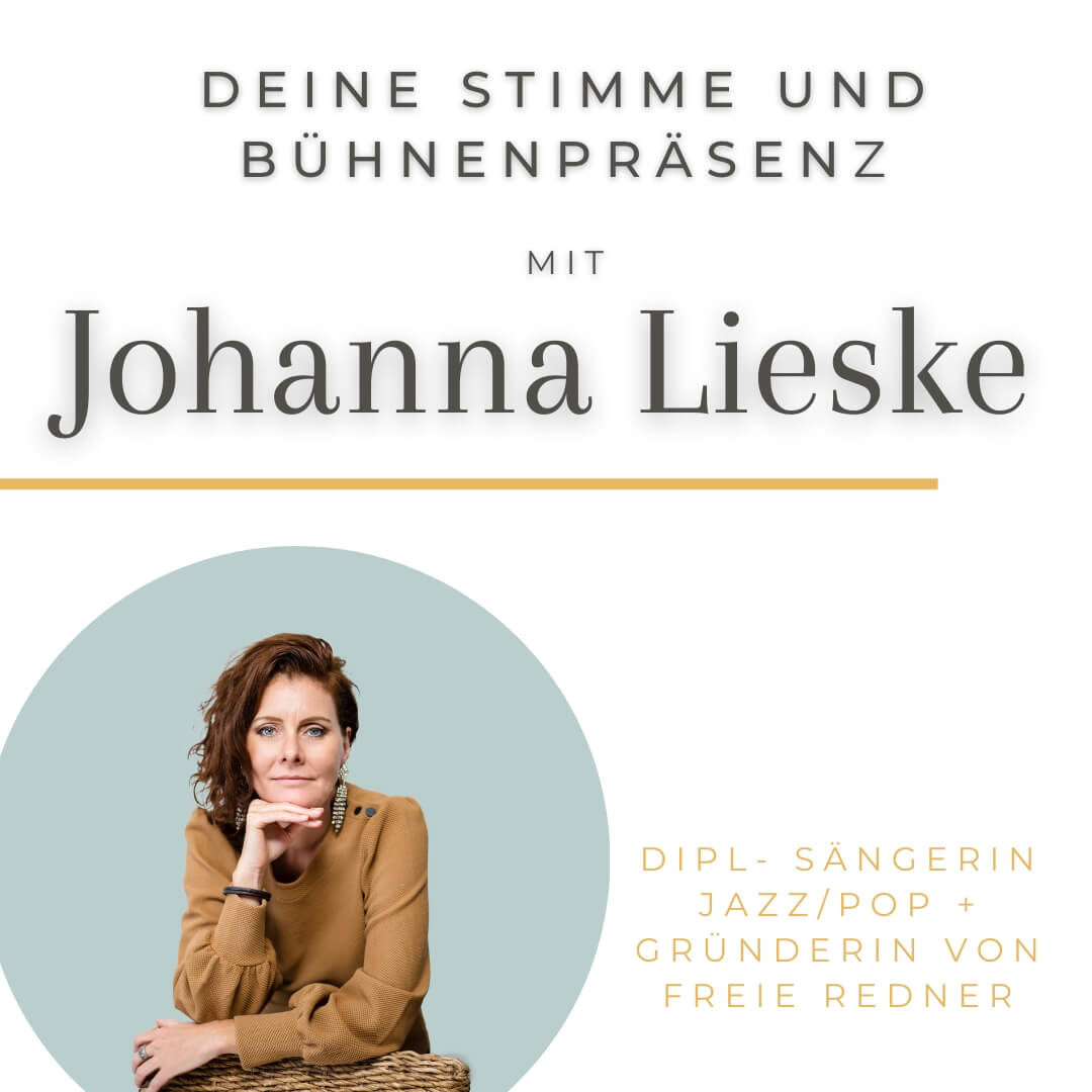 Rednershop | Johanna Lieske - Stimme und Bühnenpräsenz