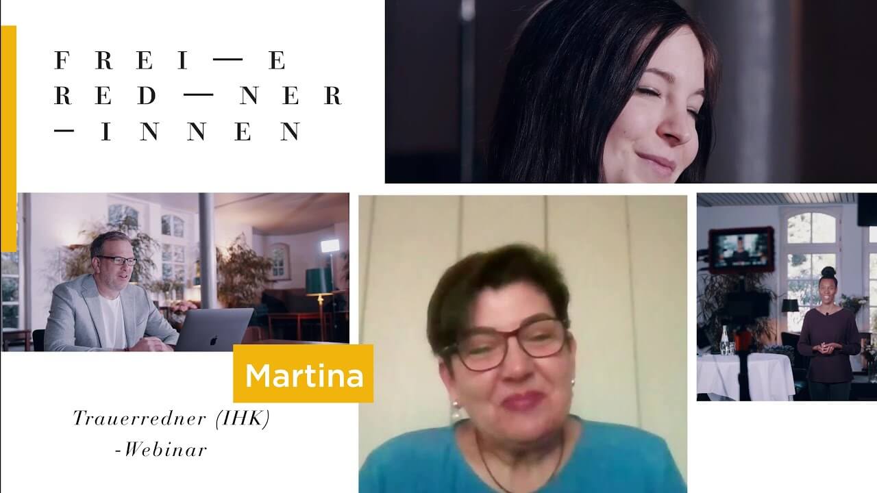 Warum sich Martina für das Trauerredner Webinar entschieden hat